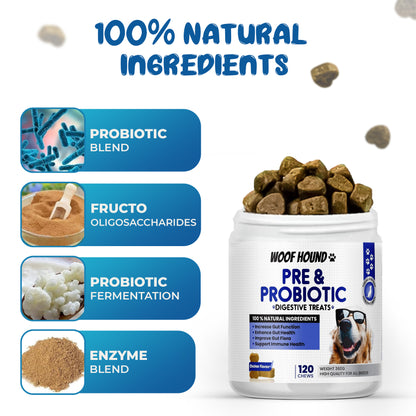 120 Pre & Probiotics Dog Treats